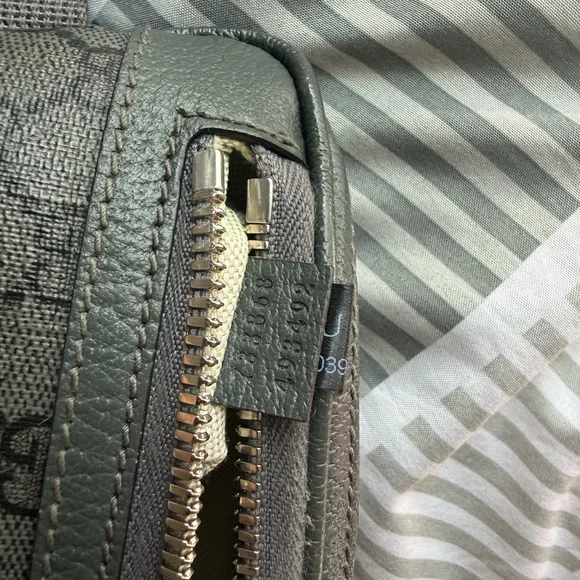 Gucci Black GG Logo Monogram Shoulder Bag